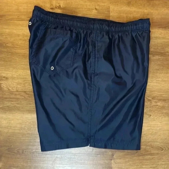 Lands’ End Men’s XL 40-42 Navy Polyester Swim Trunks - Picture 4 of 8